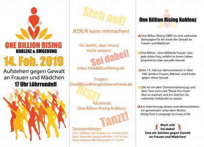 Flyer OneBillionRising Koblenz